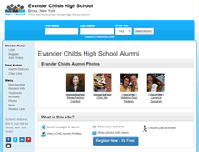 Tablet Screenshot of evanderchildshighschool.org